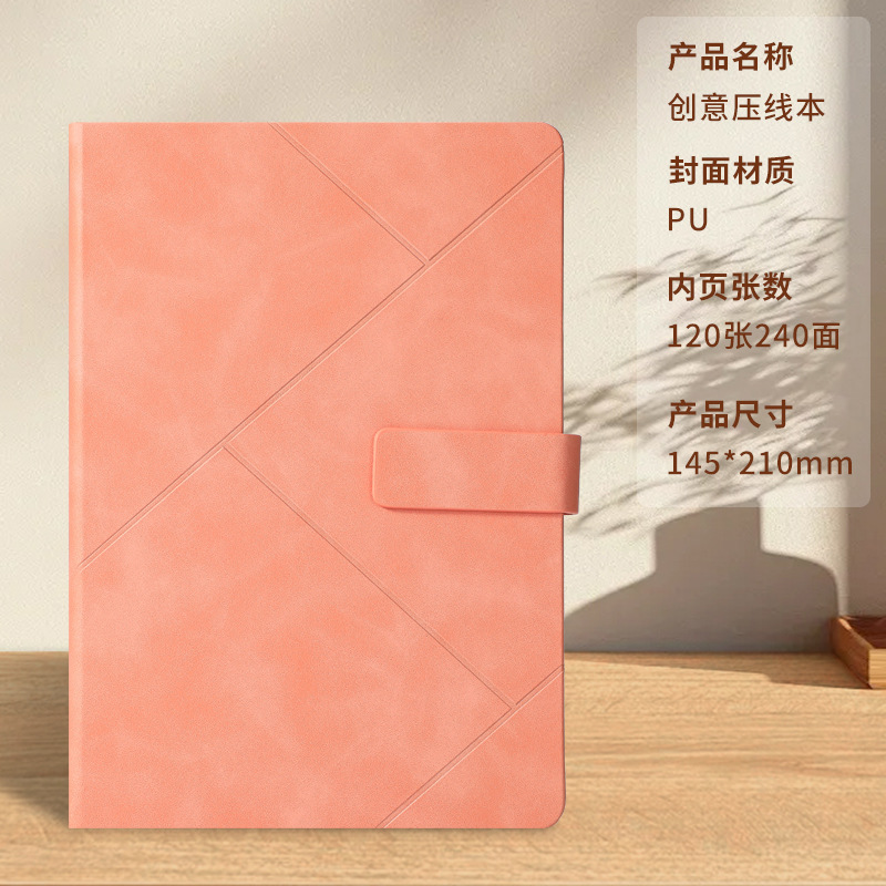 Libro con hebilla prensada en rosa