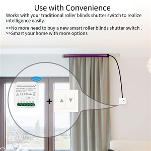 智能窗帘控制器图雅Wifi双向控制器远程声控无线窗帘开关 - Product Image 5