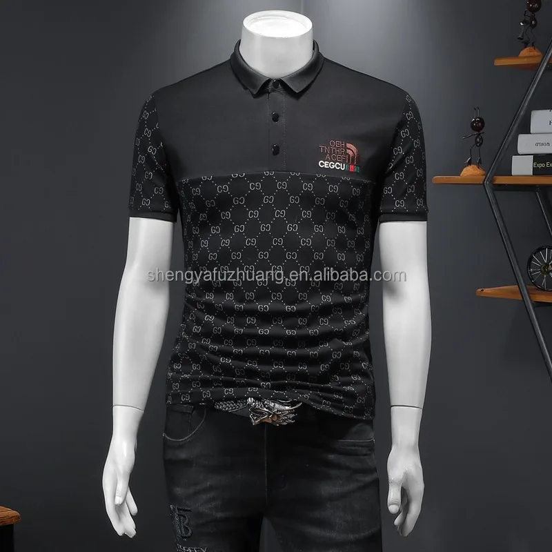 Wholesale Cotton Custom Polyester Polo Collar Embroidered T-Shirt Men Bulk Logo Oem Gym Samples Buttons Polo Casual