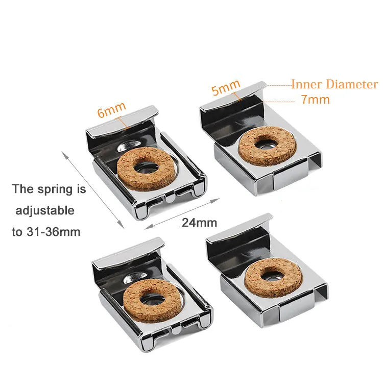 201 in acciaio inox cromato doccia a molla gancio di fissaggio in vetro specchio montaggio a parete clip con vite