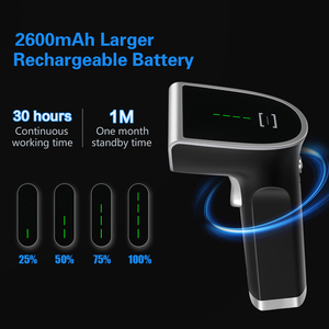 YHDAA alta calidad 2D Bluetooth Android IOS sistema escáner de código de barras lector de código de barras Qr código escáner de código de barras con pantalla - Product Image 4