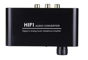 Toslink Coaxial Digital SPDIF a RCA izquierda derecha analógica estéreo 3,5mm Audio con perilla de amplificador de volumen para PS4 Switch IPTV 2019 - Product Image 5