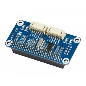 Cappello di espansione seriale Waveshare per Raspberry Pi, interfaccia I2C, 2-ch UART, 8 GPIOs kit di pannelli di espansione - Product Image 1