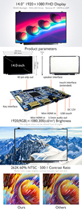 NO MOQ 14 pollici pannello Display modulo 1920*1080 FHD schermo lcd con eDP a HD-MI lcd controller kit board per computer portatile - Product Image 6