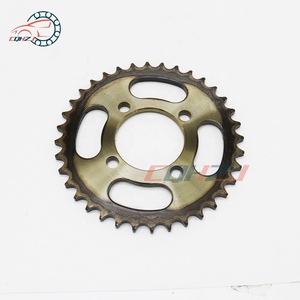 CQHZJ Good Quality Motorcycle Customized <strong>Chain</strong> and Sprocket Set Price Transmission System Pinion for CG125 CG150 GN125 NS200 - Product Image 4