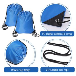 工厂廉价定制购物拉绳袋塑料PE拉绳袋 - Product Image 2