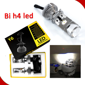 ชุดแปลงไฟ LED Y6สำหรับรถยนต์,เลนส์โปรเจกเตอร์มินิ LED H4แสงสูงสว่างมาก40W 4000lm สำหรับรถยนต์สินค้าใหม่ปี H4 - Product Image 2
