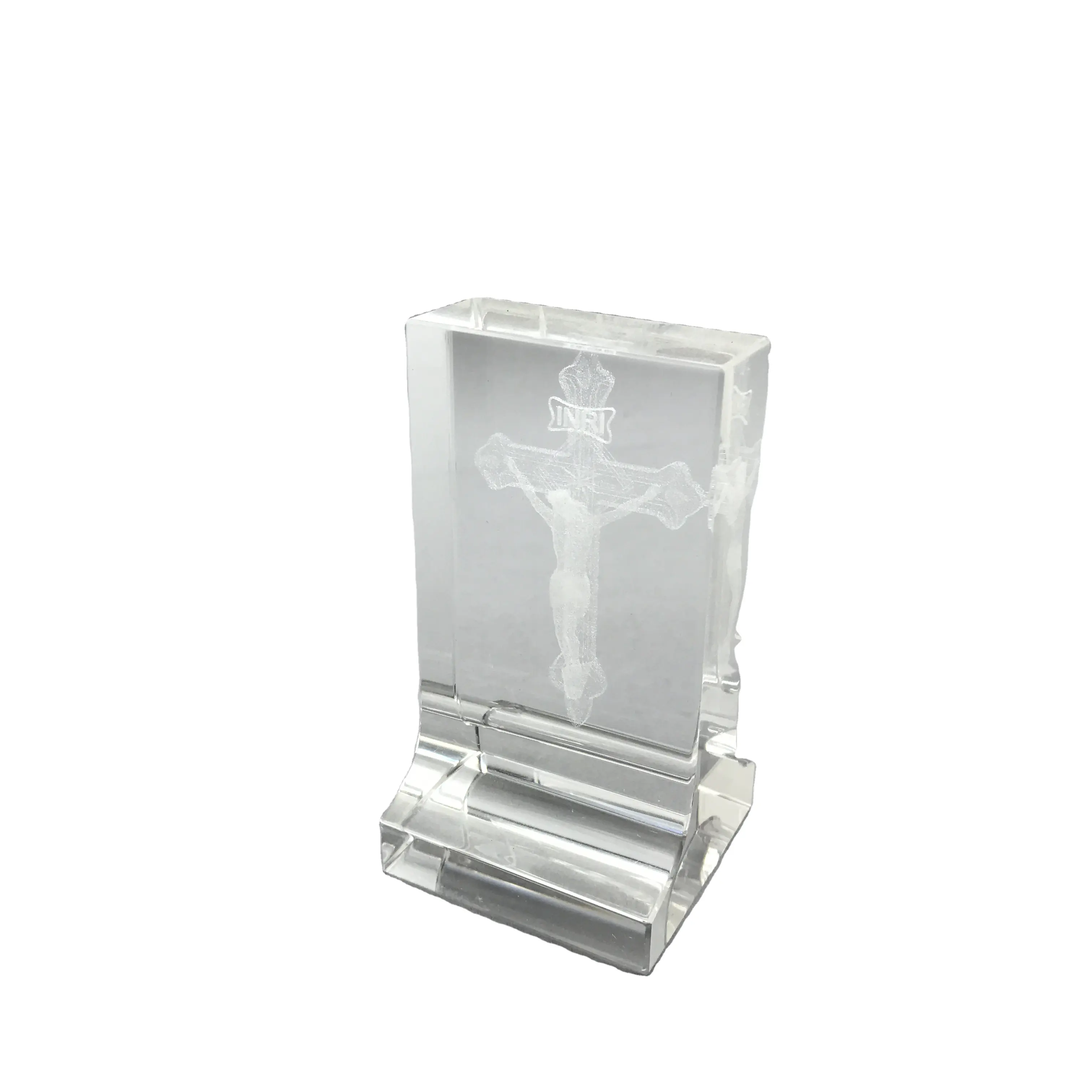Toptan K9 cam küp blokları 3d lazer kazınmış kristal yapı modeli kristal küp hatıra hediyeler kristal uçak modeli