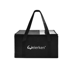 Refroidisseur non tissé personnalisé imprimé logo 600D sac de livraison de nourriture isolé d'épicerie réutilisable - Product Image 1