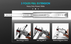 Aoli sheng Truck Bed <span class=keywords><strong>Drawer</strong></span> Slide 220kg Tragfähigkeit für die Aufnahme lagerung Rostfreie Hochleistungs-Schubladen führungen mit voller Ausdehnung - Product Image 4