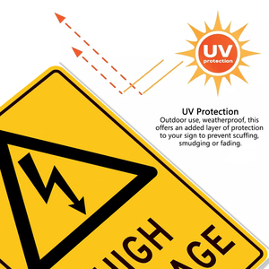 Tùy Chỉnh In Ấn PVC Dấu Hiệu Đường In Board Cảnh Báo Đường An Toàn Cảnh Báo Giao Thông Điện Áp Cao Nguy Hiểm Nguy Hiểm Kim Loại Dấu Hiệu - Product Image 3