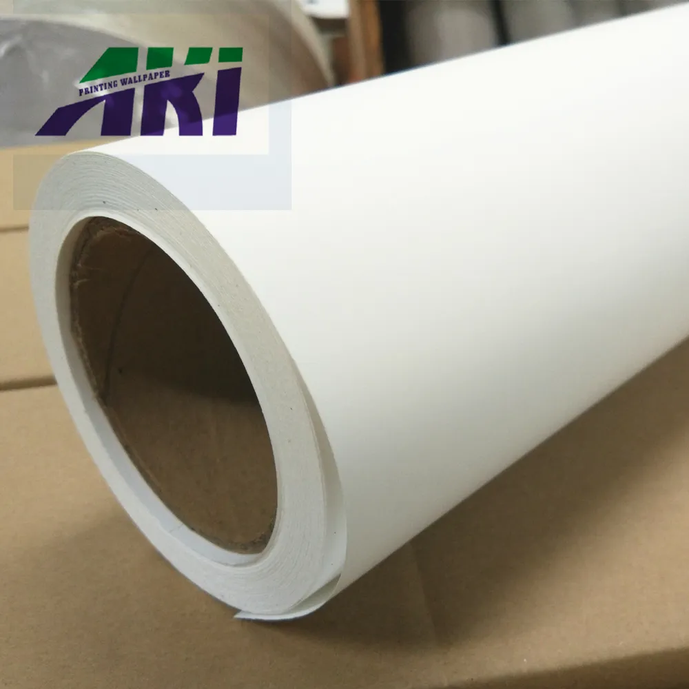 Libre de PVC de inyección de tinta en blanco rollo de papel 3D Mural papel de fábrica en China