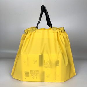 定制塑料拉绳袋纯色购物包装带绳柄的塑料绳袋 - Product Image 4