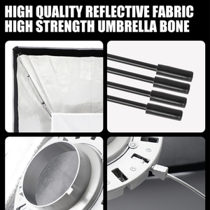 Zsyb Sản phẩm mới Softbox 60*90cm có thể gập lại phát hành nhanh chóng Bowens núi với lưới vải Softbox nhiếp ảnh video - Product Image 5