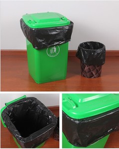 Büyük boy siyah çöp torbası çöp torbası ve plastik çöp torbası toptan iş ev ambalaj ürünleri kesim - Product Image 4