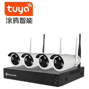 Tuya Cuộc Sống Thông Minh Wifi Ngoài Trời IP Bullet Hệ Thống <span class=keywords><strong>Camera</strong></span> Quan Sát Không Dây WiFi NVR <span class=keywords><strong>Kit</strong></span> 1080P P2P - Product Image 1