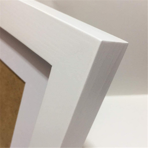 Wooden Photo <strong>Frame</strong> 6x6 Picture <strong>Frames</strong> White <strong>3</strong>.5x3.<strong>5</strong> Picture <strong>Frame</strong> with Mat, Solid Wood Plastic Panel - Product Image 3