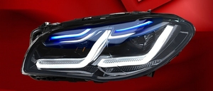 11-17 BMW5シリーズF10ヘッドライトアセンブリに適していますF18修正<span class=keywords><strong>LED</strong></span>デイタイムランニングライトデュアルライトレンズヘッドライト