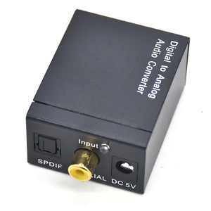 Digital to <strong>Analog</strong> Audio Converter Optical Fiber Coaxial Signal to <strong>Analog</strong> Stereo Decoder - Product Image 4