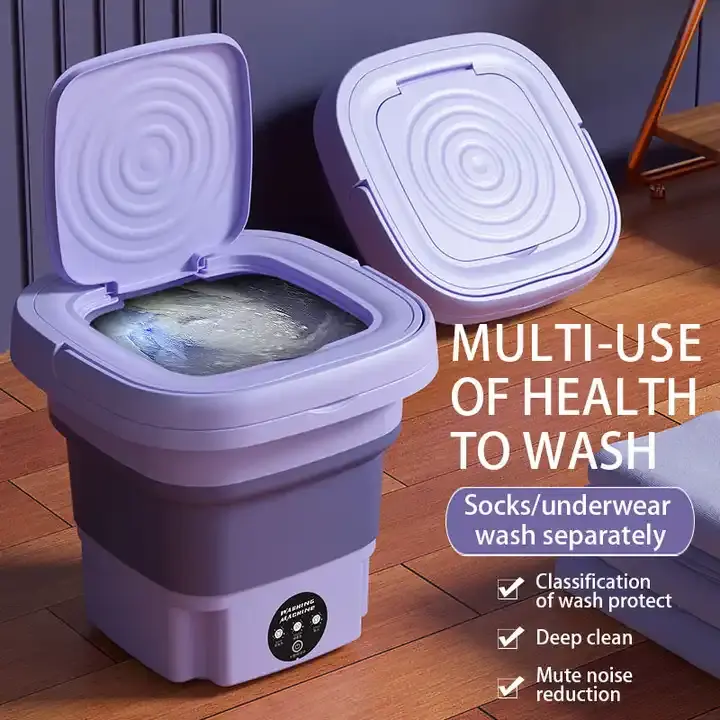 Lavadora de ropa de 11L, 8L, 6L, Mini lavadora plegable para ropa interior, ropa de bebé para niños