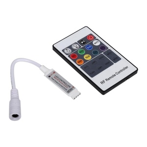 Mini RF RGB LED-Controller Dimmer DC 5V-24V 12A 17 Tasten Drahtlose Fernbedienung zum Wechseln der LED-Lichtbänder - Product Image 4