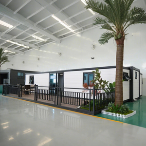 Özelleştirilmiş 40ft prefabrik ev ofis lüks Villa otel mobil genişletilebilir konteyner ev banyo mutfak ile olabilir - Product Image 1