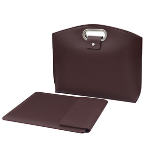 <strong>Custom</strong> Logo PU Notebook Soft <strong>Case</strong> Cover Protective Carrying Bag Waterproof Handle Business <strong>Computer</strong> Laptop Sleeve