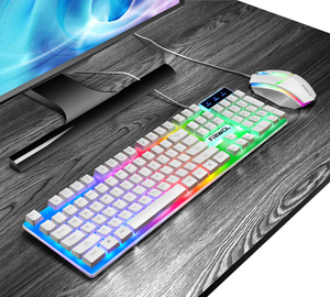 Juegos de teclado y ratón para juegos de ordenador LED personalizados de fábrica Abs Teclado Klavye juegos de ratón y teclados con cable USB para escritorio - Product Image 2