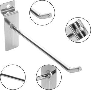 Siêu thị <span class=keywords><strong>slatwall</strong></span> tuyệt vời bền đa-sử dụng kim loại Bảng điều chỉnh Hook với treo tường hat tấm hiển thị <span class=keywords><strong>Hooks</strong></span> - Product Image 5
