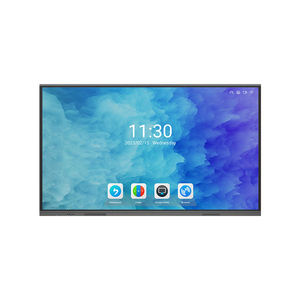 電子ホワイトボード65インチAndroid 13.0 LEDパネルスマート壁に取り付けられた赤外線インタラクティブフラットボード
