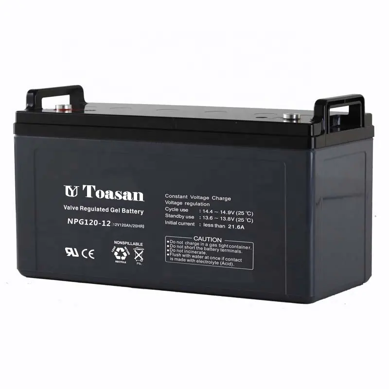 NPG120-12 Toasan (12V120AH) Pin Gel Axit Chì Kín Chất Lượng Ổn Định