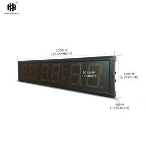 4 pollici Design moderno Mini digitale conto alla rovescia Timer elettrico Sport con Display a LED 220v orologi da parete - Product Image 4