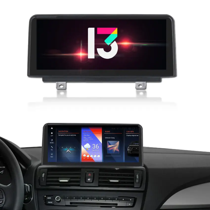 BMW F30 F31 F34 एंड्रॉइड 13 8 + 128g टच स्क्रीन अपग्रेड डिस्प्ले GPS के साथ नेविगेशन डिस्प्ले GPS नेविगेशन