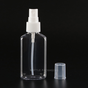 Reizen Grootte Fijne Nevel Spuitfles 50 Ml 2 Oz/60Ml Lege Mini Doorzichtige Plastic Body Mist Aangepaste Tonerspuitflessen Met Deksel - Product Image 1