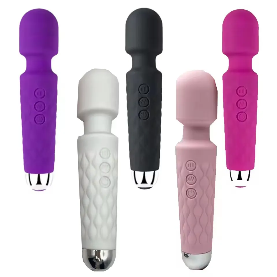 Microfoon Oplaadbare 20 Speed Waterdichte Mini Av Wand Vibrator Vrouwen Seksspeeltochtje Massage Clitoris Vibrator