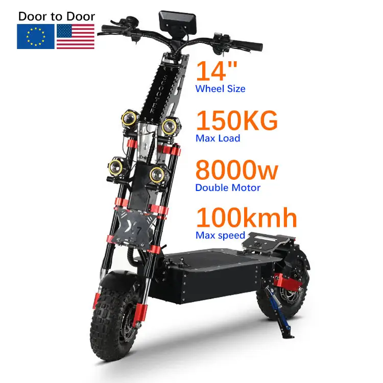 Us Eu Warehouseデュアルモーターアダルト5600W8000WEScooter純粋な電動スクーターオフロードオフロードオートバイ