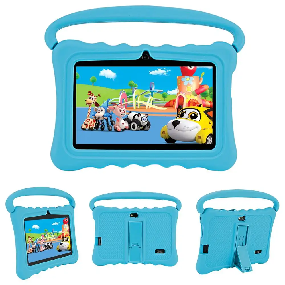 Tableta Q8 A50 de 7 pulgadas para niños, cuatro núcleos, BT, Android 10,0, media, barata