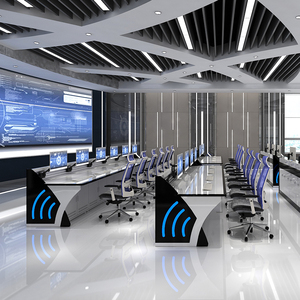 Mingji Furniture Command Dispatching Console Smart Center Command Desk para sala de controle e escritório Workstation