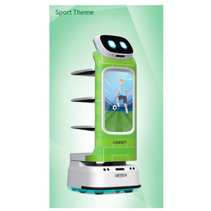 21-inch HD Advertising Display Factory Warehouse Restaurant Delivery <strong>Robot</strong> LIDAR Sensor Fusion Custom Skin <strong>Branding</strong> <strong>Robot</strong> - Product Image 1