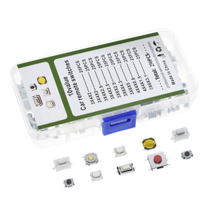 250Pcs 10-Types Tactile <strong>Push</strong> <strong>Button</strong> <strong>Switch</strong> Car Remote Control Keys <strong>Button</strong> Touch Microswitch - Product Image 5