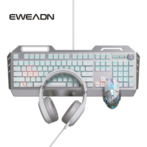 Dedicado e-Sports Computadora con cable Juego de tres piezas Juego Teclado mecánico Ratón Auriculares