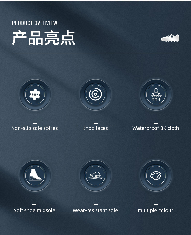 PGM XZ200 summer classic golf shoes oem men spike waterproof golf shoes