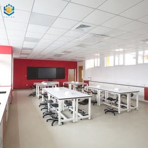 Banco da lavoro da laboratorio per mobili da laboratorio per computer esagonale scolastico - Product Image 5