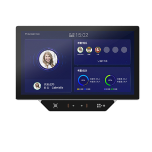 15.6 da pollici Touch Screen Wifi dinamico riconoscimento del codice QR per dipendenti sistema di controllo degli accessi biometrici dell'orologio temporale