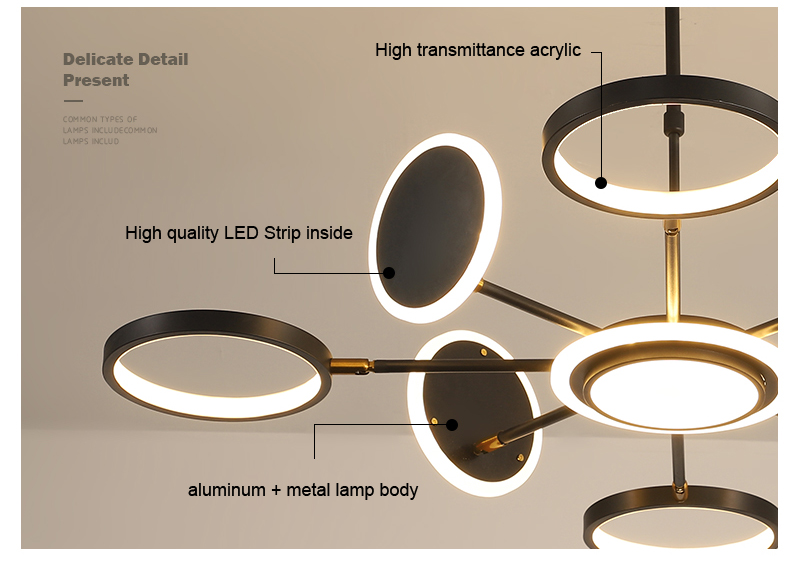 Contemporary High quality luxury villa apartment stair foyer led golden ceiling chandeliers hotel home hanging light fixture
