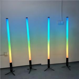 Rgbw אלחוטי wifi & dmx512 צינור אור 80 ס "מ 150 ס" מ 360 מעלות בהירות ip67 הוביל אור רקע