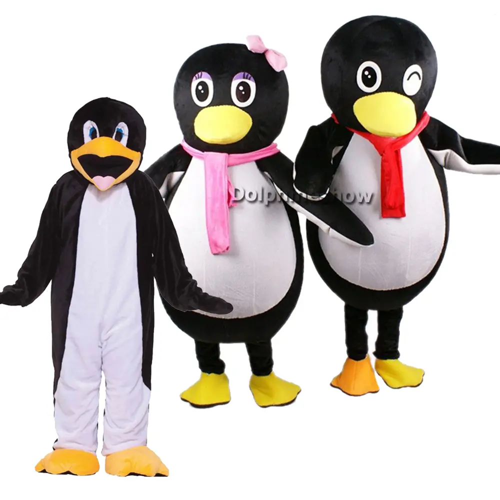 Simpatico Costume da mascotte pinguino del Madagascar divertente festa di Halloween Costume da mascotte con Design a forma di animale personalizzato