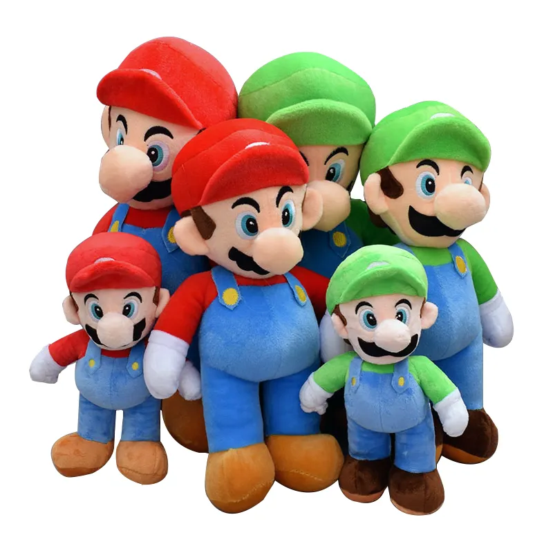 Hot Selling Super Bros Plush Toy Mario Luigi Soft Stuffed Doll For Gift