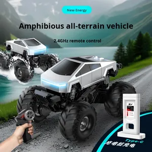 Yüksek hızlı RC araba su geçirmez amfibi araç uzaktan kumanda dört tekerlekten çekiş tırmanma araba oyuncak Boys için - Product Image 6