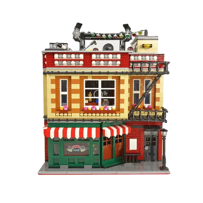 10189 MOC-34463 4638 + pcs/set o Central Perk Big Bang Theory modular Criar Especialista Em Vista Para a Rua de Blocos de Construção Tijolos